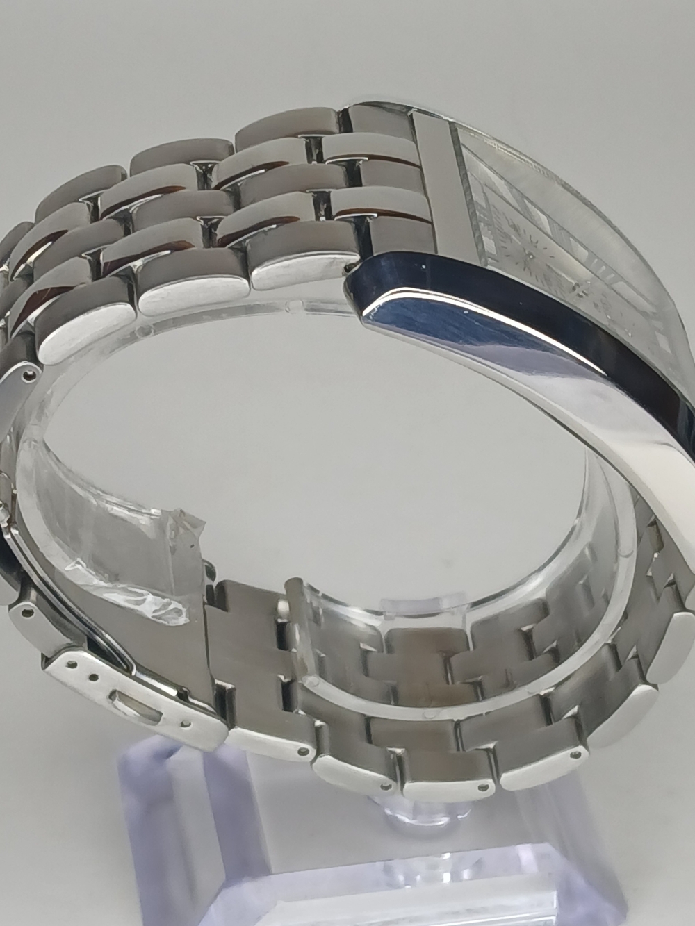 GUESS Silver Men's Rectangular Stainless Steel Watch - Picture 2 of 10